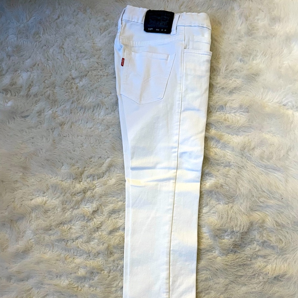 Levi’s 510 Boys Size 10 White Jeans - Like New